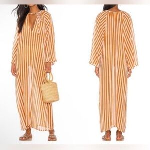 HOUSE OF HARLOW 1960 REVOLVE striped maxi dress or coverup dress XS Re $180
